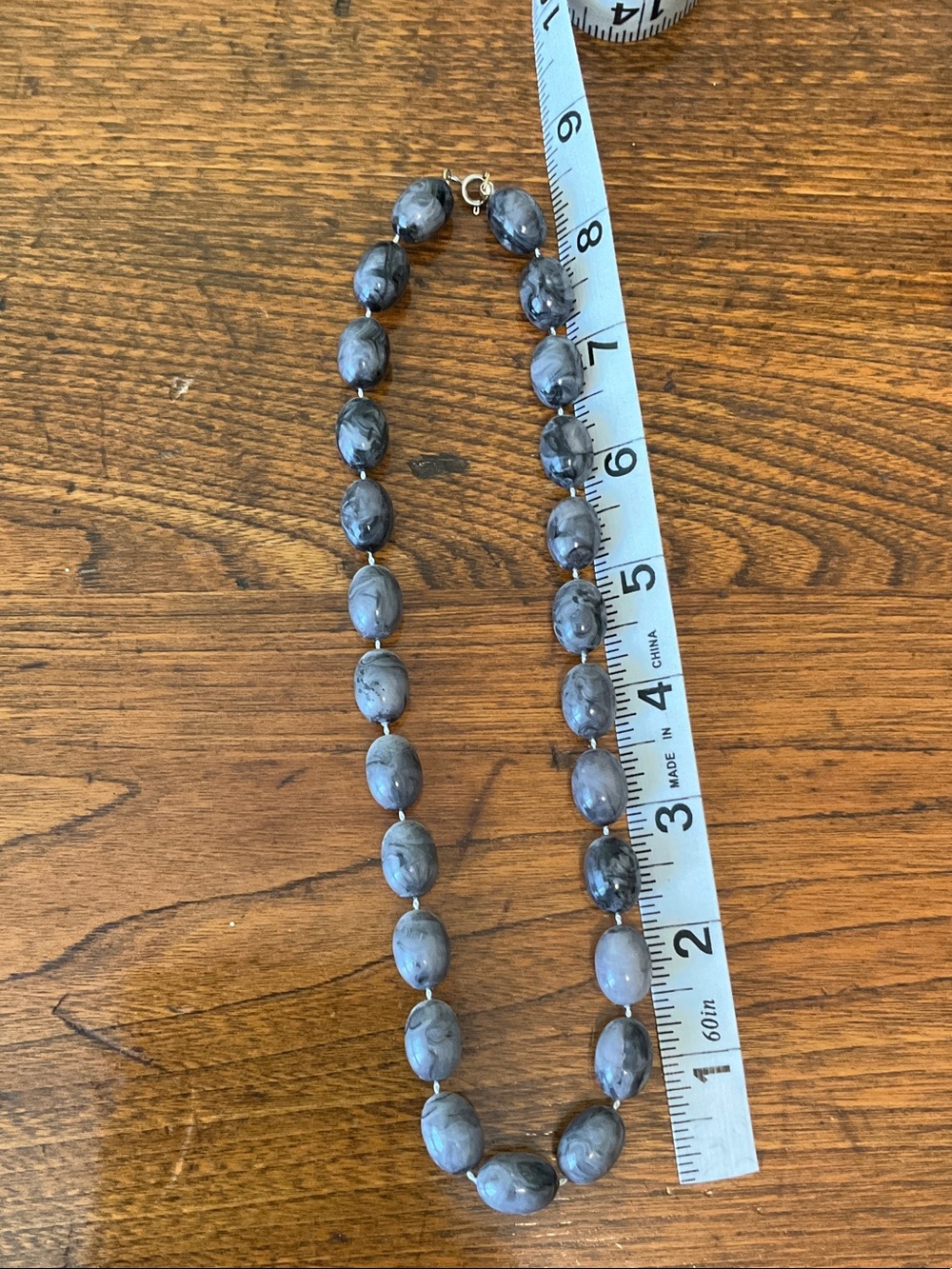 Gray Bead Necklace - Picture 5 of 5